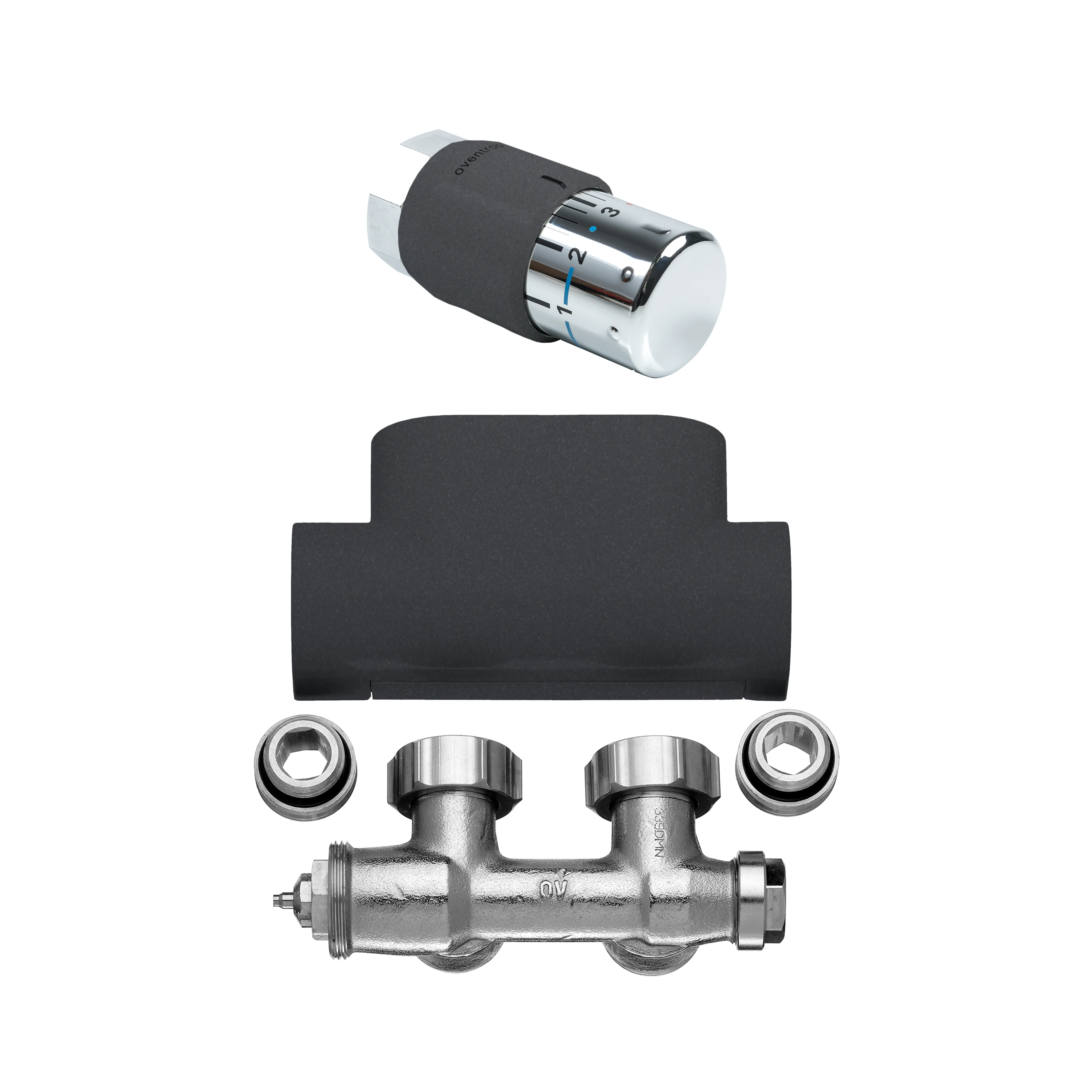 Kermi Set Ventilhahnblock Eckform in Kermi Set Ventilhahnblock Eckform in