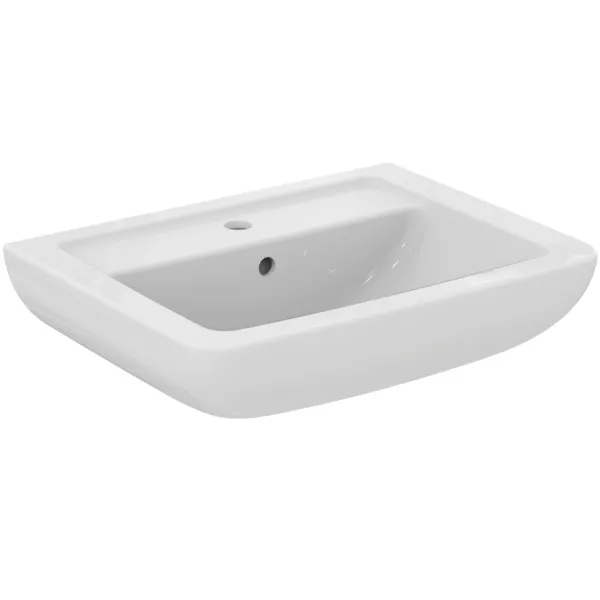 Waschbecken „EurovitPlus“ 60 × 46 × 19 cm, Hahnlochposition mittig Waschbecken „EurovitPlus“ 60 × 46 × 19 cm, Hahnlochposition mittig