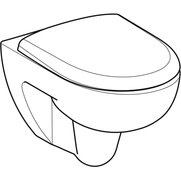 Wand-Tiefspül-WC Set mit WC-Sitz „Renova“ 37 × 40,5 × 54 cm in weiß alpin, ohne Spülrand, Soft Closing, Quick Release Wand-Tiefspül-WC Set mit WC-Sitz „Renova“ 37 × 40,5 × 54 cm in weiß alpin, ohne Spülrand, Soft Closing, Quick Release