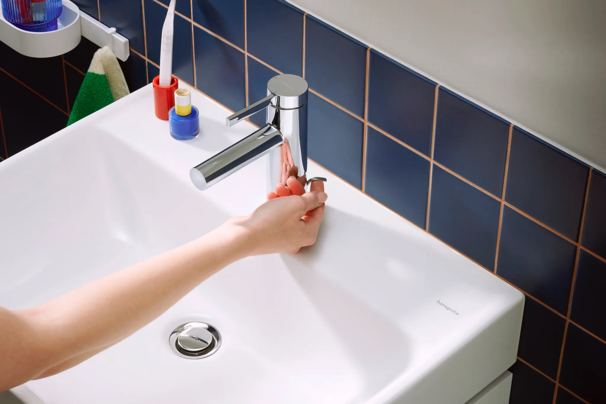 Hansgrohe Zesis S Einhebel-Waschtischmischer 100 CoolStart mit Zugstangen-Ablaufgarnitur, Chrom Hansgrohe Zesis S Einhebel-Waschtischmischer 100 CoolStart mit Zugstangen-Ablaufgarnitur, Chrom