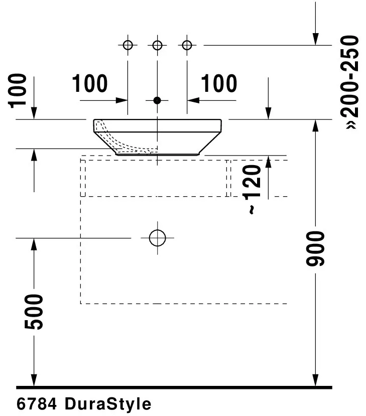 Aufsatzwaschtisch „DuraStyle“, ohne Überlauf Aufsatzwaschtisch „DuraStyle“, ohne Überlauf