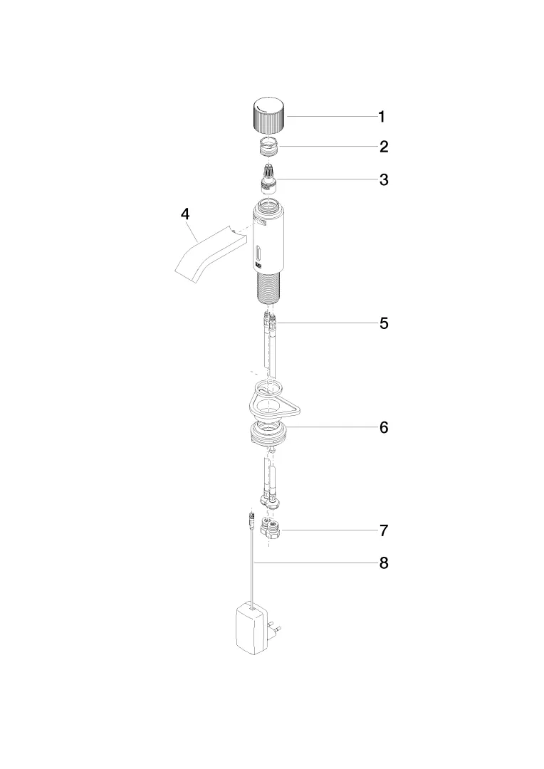 Waschtischarmatur mit elektronischer Öffnungs- und Schließfunktion ohne Ablaufgarnitur IMO Chrom 44511670 Waschtischarmatur mit elektronischer Öffnungs- und Schließfunktion ohne Ablaufgarnitur IMO Chrom 44511670
