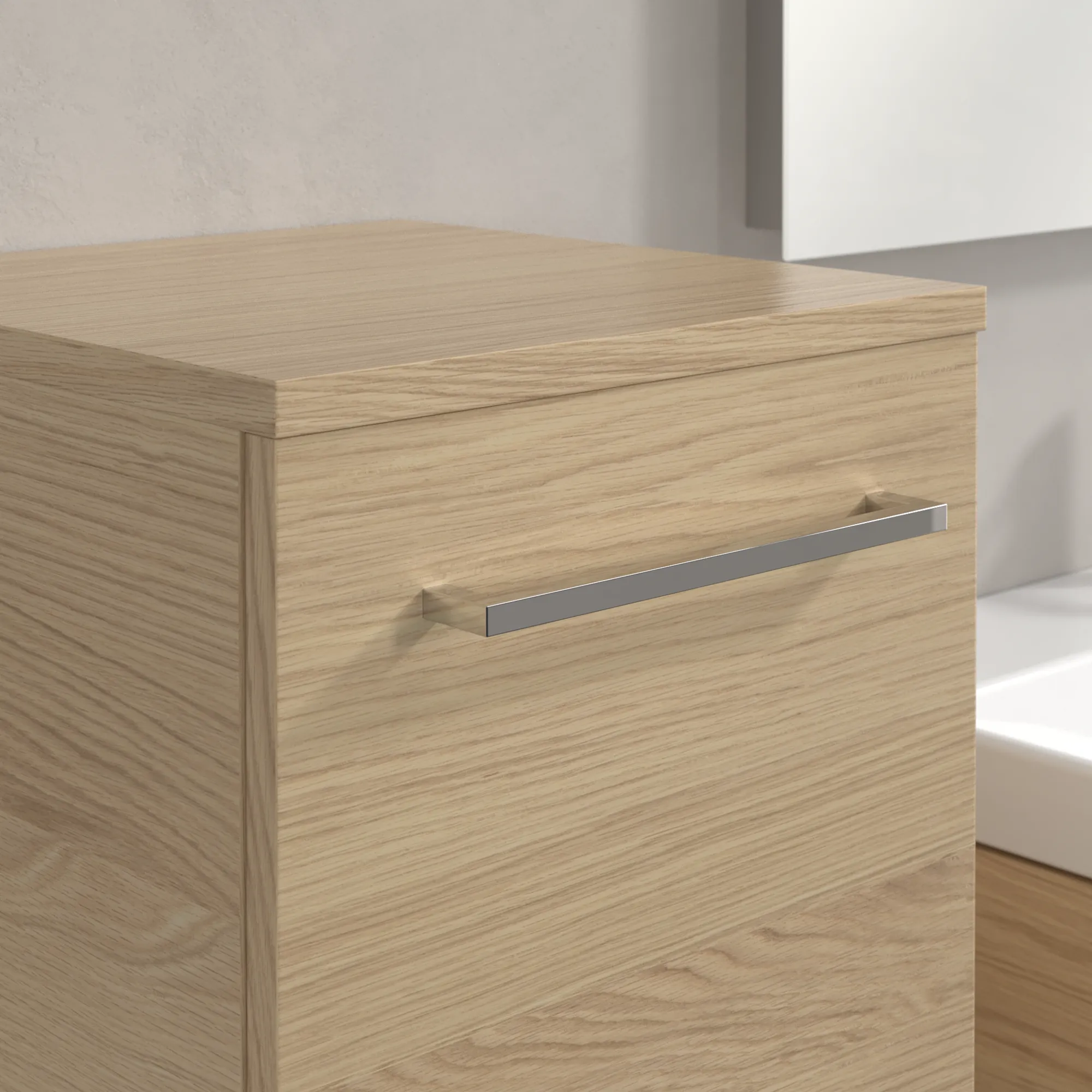 Villeroy & Boch Seitenschrank „Avento“ 35 × 89 × 37,3 × 37,3 cm Nordic Oak, Anschlag links, Soft Closing, 1 Tür