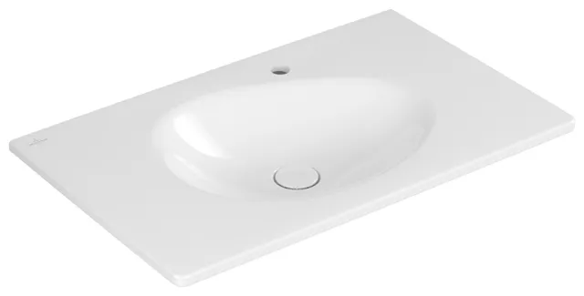 Villeroy & Boch Wandwaschtisch „Antao“ 800 × 500 × 180 mm, für Becken mittig in Weiß Alpin Villeroy & Boch Wandwaschtisch „Antao“ 800 × 500 × 180 mm, für Becken mittig in Weiß Alpin