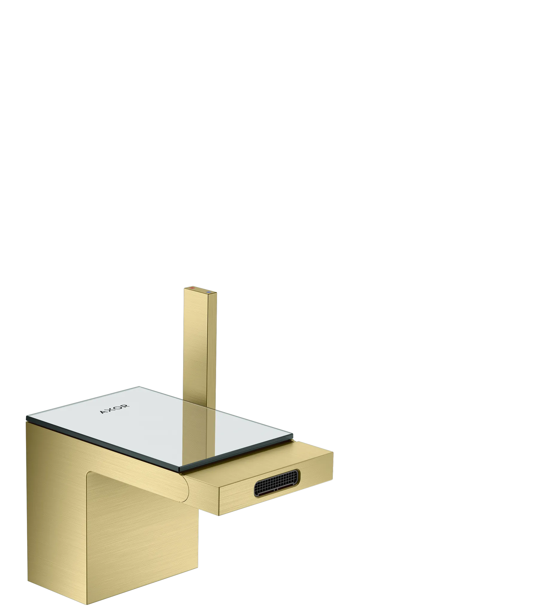 Hansgrohe AXOR MyEdition Mischer mit Platte 117 Glas, Spiegel Hansgrohe AXOR MyEdition Mischer mit Platte 117 Glas, Spiegel