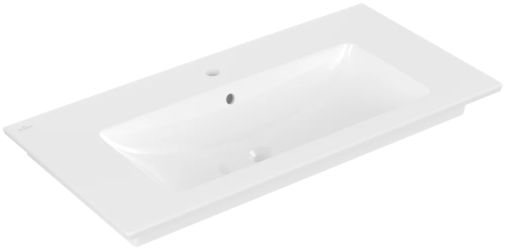 Villeroy & Boch Venticello Schrankwaschtisch 4104AL, 1000x500mm, Rechteck, 1HL. mittleres Hahnloch durchgestochen, mit Überlauf, Weiß Alpin Villeroy & Boch Venticello Schrankwaschtisch 4104AL, 1000x500mm, Rechteck, 1HL. mittleres Hahnloch durchgestochen, mit Überlauf, Weiß Alpin