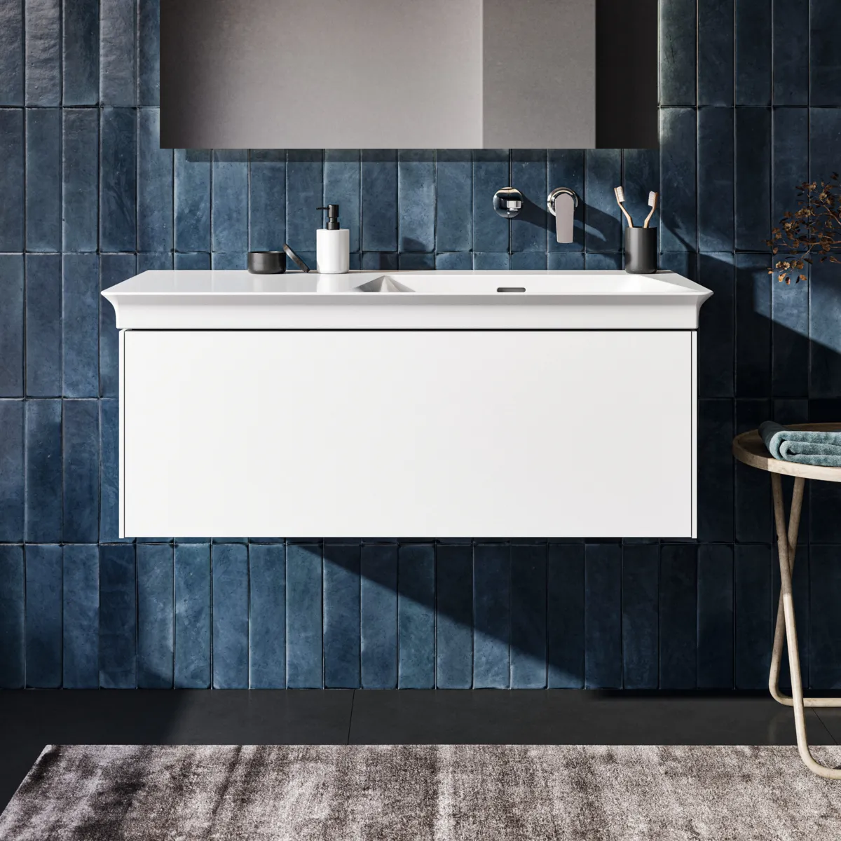 Ideal Standard Möbelwaschtischunterschrank Conca 1 Auszug, 1000x505x370mm, Weiß Ideal Standard Möbelwaschtischunterschrank Conca 1 Auszug, 1000x505x370mm, Weiß