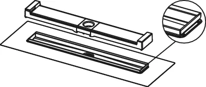 TECEdrainline-Evo, Duschrinne, mit Wandfliesenauflage, 1200 mm