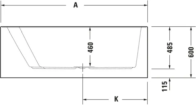 Duravit Badewanne „Paiova“ vorwand sonderform 1700 × 1300 mm, links in Weiß Duravit Badewanne „Paiova“ vorwand sonderform 1700 × 1300 mm, links in Weiß