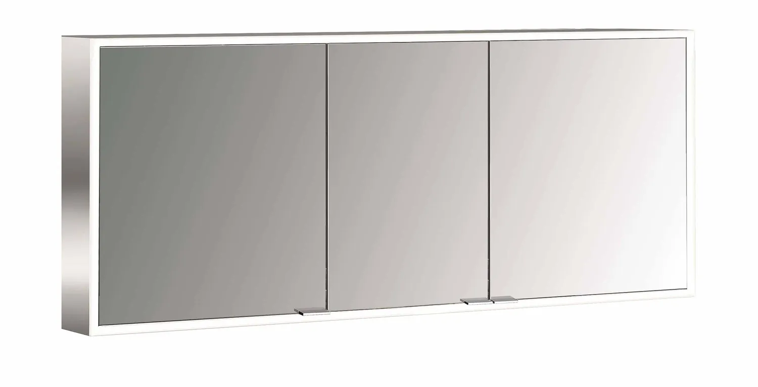 emco prime emco asis PG2 LED-Lichtspiegelschrank Prime Facelift Aufputz 1600 mm 3-türig IP 20 Rückwand verspiegelt