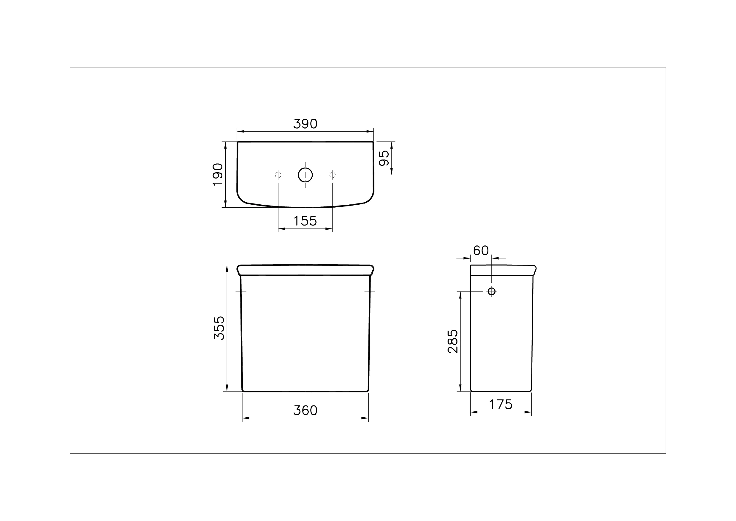VitrA Valarte Keramischer Aufsatzspülkasten, weiß Hochglanz, 2-seitiger Anschluss, 3/6 Liter Mengen-Auslösung, passend zu WC 4160B003-0075 VitrA Valarte Keramischer Aufsatzspülkasten, weiß Hochglanz, 2-seitiger Anschluss, 3/6 Liter Mengen-Auslösung, passend zu WC 4160B003-0075