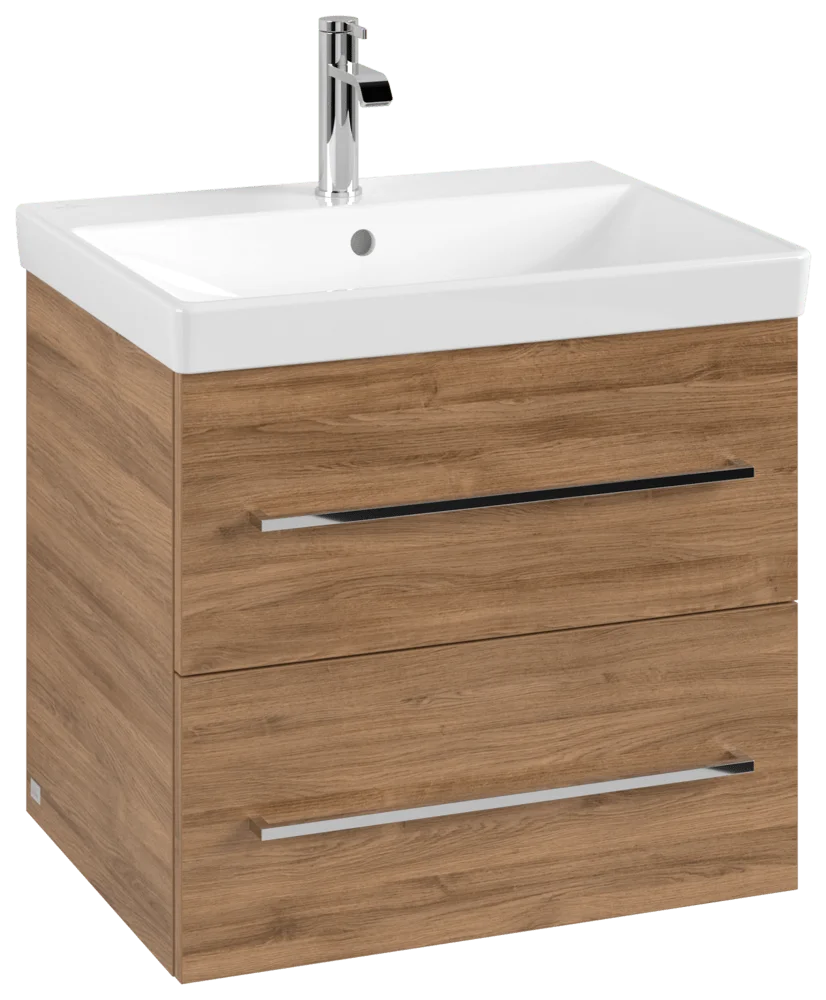 Villeroy & Boch Avento Waschbeckenunterschrank, Kansas Oak, 580 x 514 x 484 mm