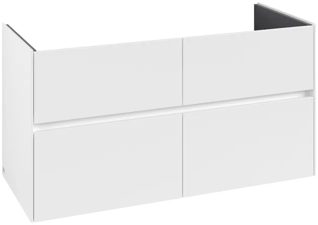 Villeroy & Boch Waschtischunterschrank „Collaro“ 1161 × 610 × 480 mm Weiß Matt, ohne Beleuchtung, für Becken mittig Villeroy & Boch Waschtischunterschrank „Collaro“ 1161 × 610 × 480 mm Weiß Matt, ohne Beleuchtung, für Becken mittig