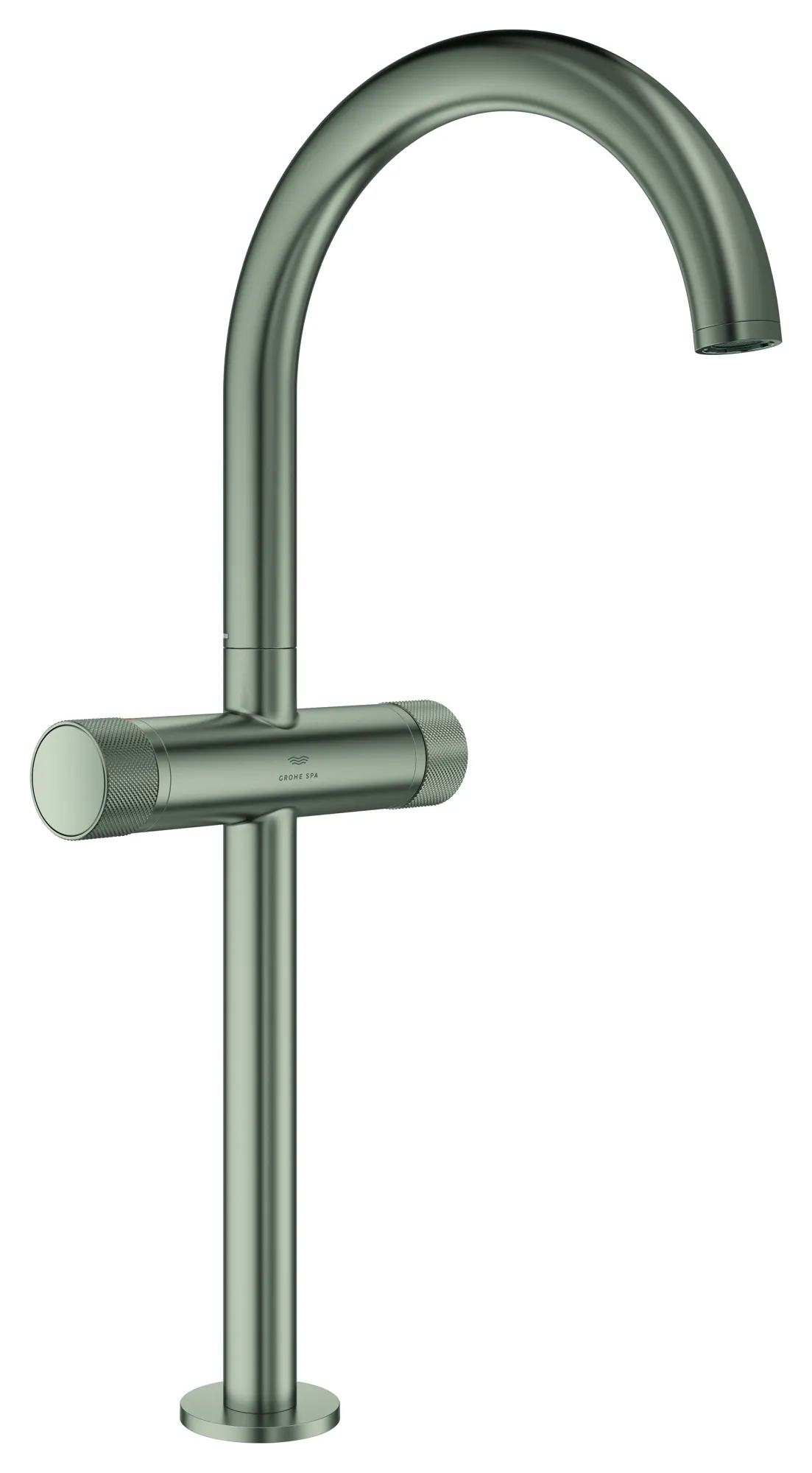 Waschtisch-Einlochbatterie Atrio Private Collection 21142, XL-Size, Knopfbetätigung mit Metalleinlagen, Push-open-Ablaufgarnitur, chrom Waschtisch-Einlochbatterie Atrio Private Collection 21142, XL-Size, Knopfbetätigung mit Metalleinlagen, Push-open-Ablaufgarnitur, chrom