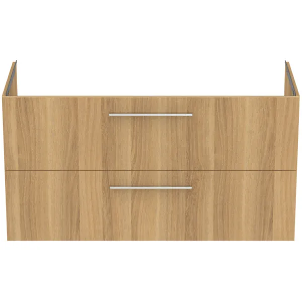 Möbelwaschtischunterschrank i.life B 2 Auszüge Siphonausschnitt auf der rechten Seite 1200x505x630mm Weiß matt