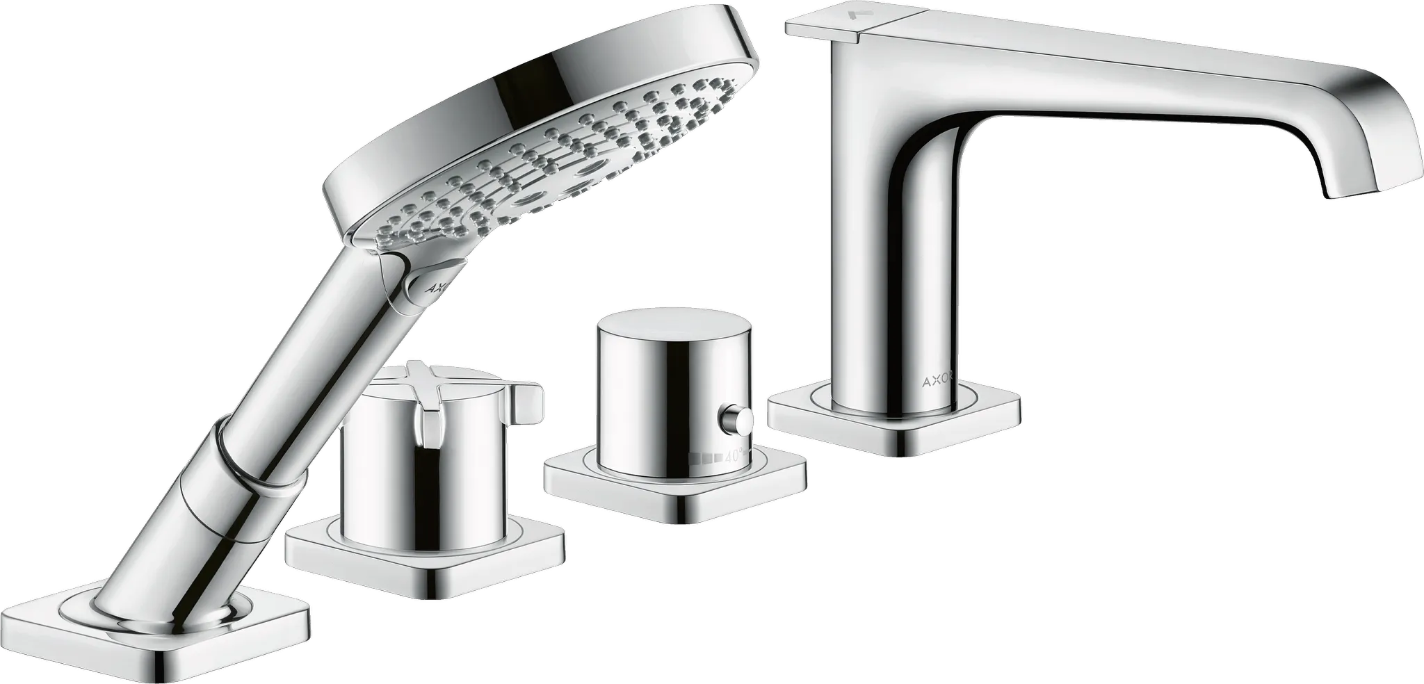 Hansgrohe AXOR Citterio E Mischer mit Thermostat, Chrom Hansgrohe AXOR Citterio E Mischer mit Thermostat, Chrom