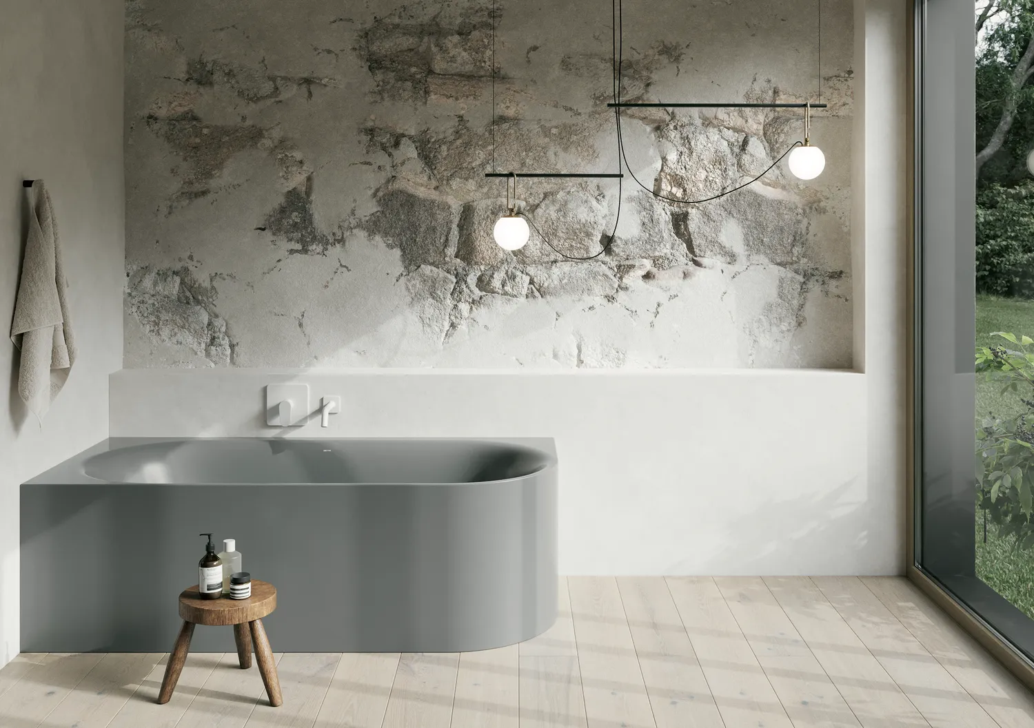Bette BetteLux Oval IV Silhouette Badewanne, Eck, Sonderform, Hazel, 1950x950x450 mm, 2-Sitzer, glasierter Titan-Stahl Bette BetteLux Oval IV Silhouette Badewanne, Eck, Sonderform, Hazel, 1950x950x450 mm, 2-Sitzer, glasierter Titan-Stahl