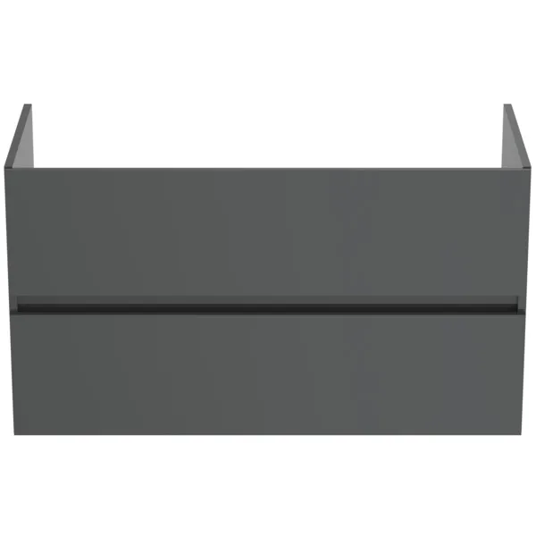 Ideal Standard Waschtischunterschrank „Eurovit+“ 100 × 55 × 44 cm Hochglanz grau lackiert