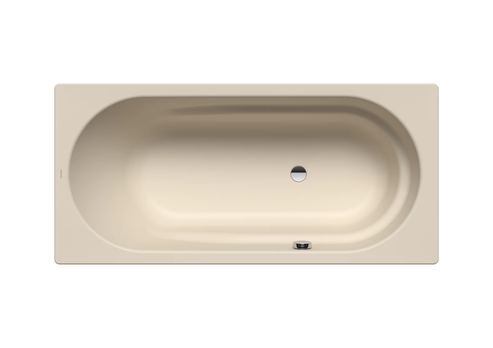 Kaldewei VAIO Badewanne, warm beige, 1700x800 mm, Rechteckform mit seitlichem Ab- und Überlauf, integrierte Armlehnen