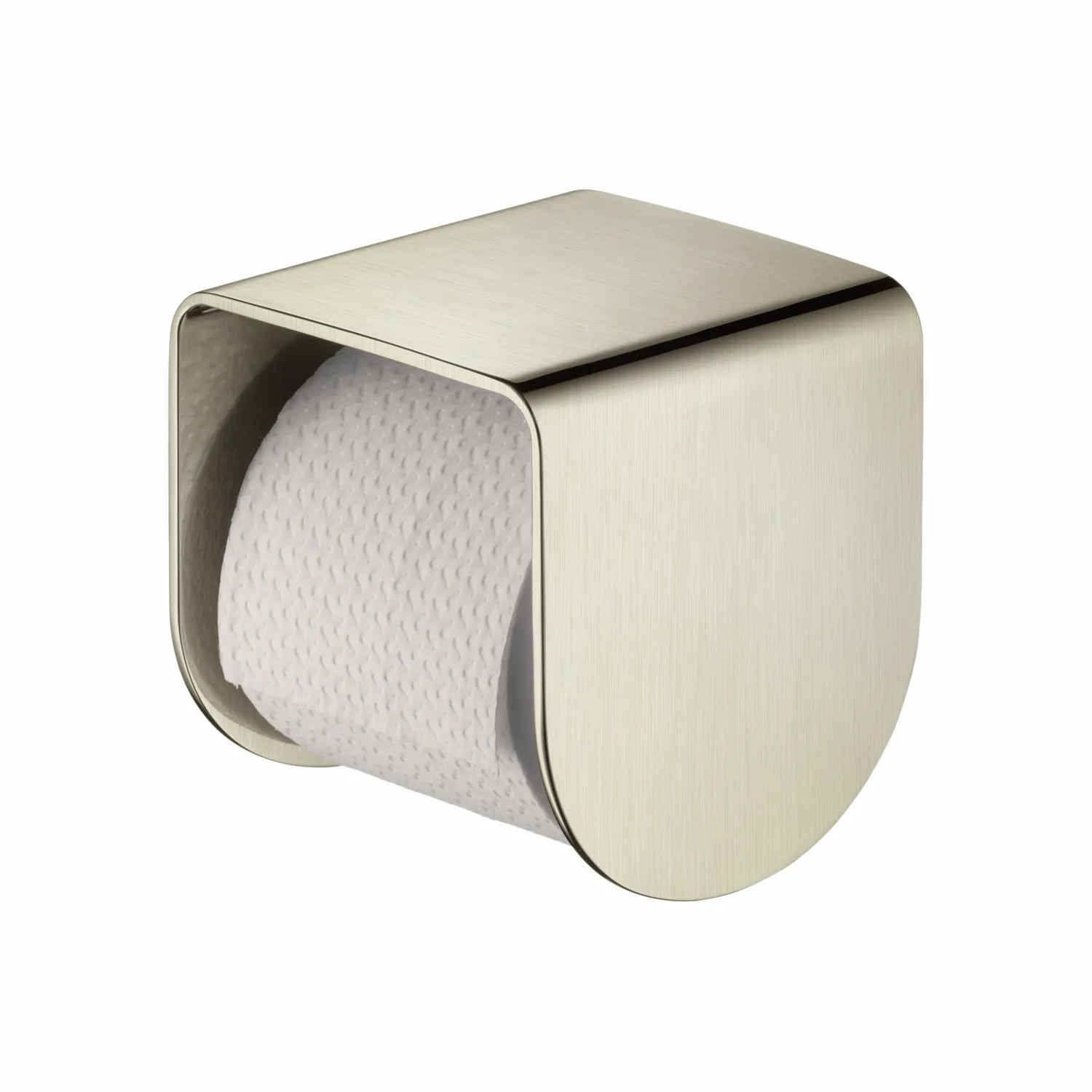 Hansgrohe AXOR Universal Softsquare Toilettenpapierhalter mit Ablage, Brushed Nickel Hansgrohe AXOR Universal Softsquare Toilettenpapierhalter mit Ablage, Brushed Nickel