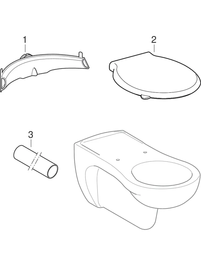 Geberit Vitalis Wand-WC Tiefspüler, verlängerte Ausladung, barrierefrei – T=70cm, weiß Geberit Vitalis Wand-WC Tiefspüler, verlängerte Ausladung, barrierefrei – T=70cm, weiß
