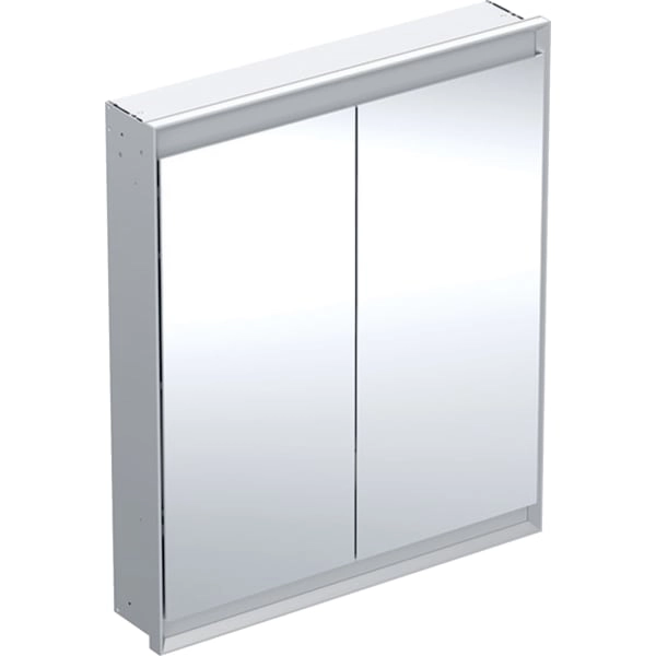 Geberit ONE Spiegelschrank mit ComfortLight, 2 Türen, Aluminium eloxiert, 75x90x15 cm, UP-Montage Geberit ONE Spiegelschrank mit ComfortLight, 2 Türen, Aluminium eloxiert, 75x90x15 cm, UP-Montage
