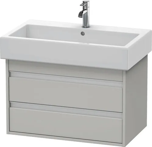 Duravit Waschtischunterschrank wandhängend „Ketho“ 75 × 48 × 44 cm Betongrau Matt Duravit Waschtischunterschrank wandhängend „Ketho“ 75 × 48 × 44 cm Betongrau Matt
