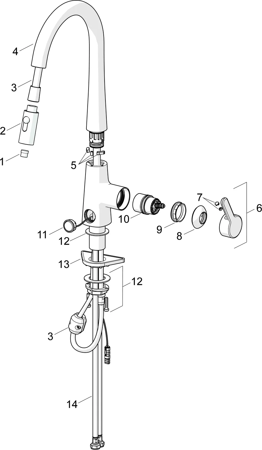 HansaDESIGNO Style Einhebelmischer Küchenarmatur Chrom 200 mm DN15 HansaDESIGNO Style Einhebelmischer Küchenarmatur Chrom 200 mm DN15