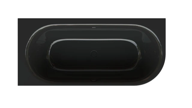 Bette oval Badewanne „BetteLux Oval IV Silhouette“ 175 × 80 cm in Schwarz Bette oval Badewanne „BetteLux Oval IV Silhouette“ 175 × 80 cm in Schwarz