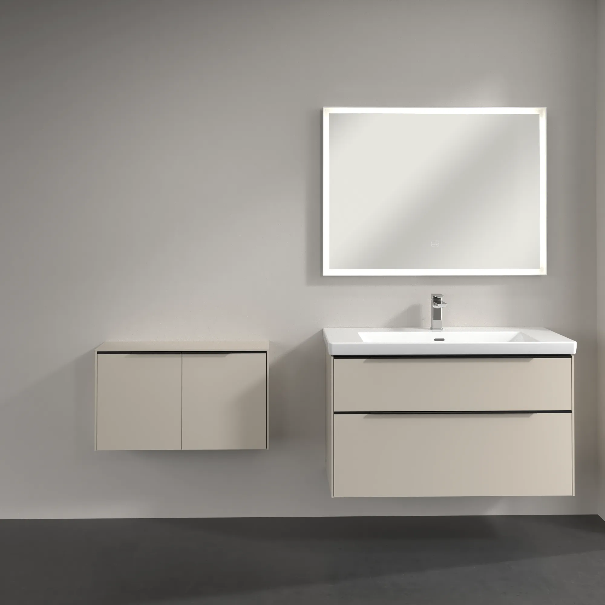 Villeroy & Boch Subway 3.0 Sideboard, Cashmere Grey, 728 x 423 x 240 mm, 2 Türen, SoftClosing