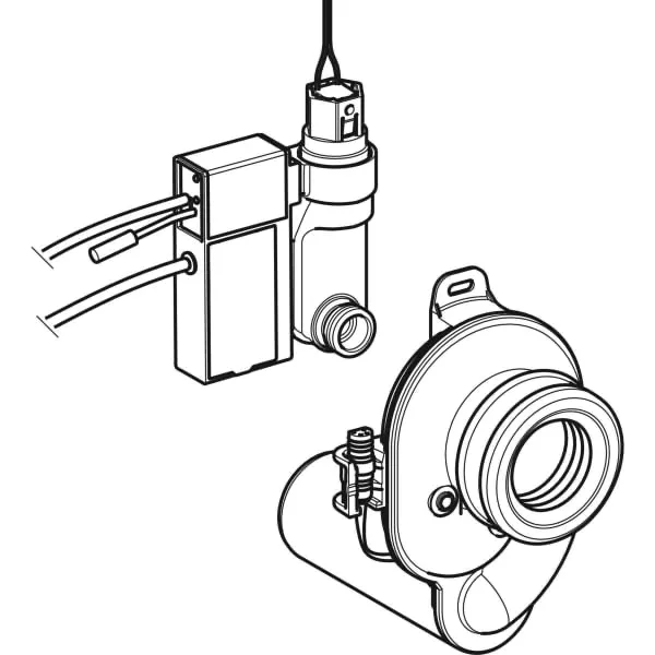Urinalsteuerung mit elektronischer Spülauslösung, Netzbetrieb, Aufputz, verdeckt