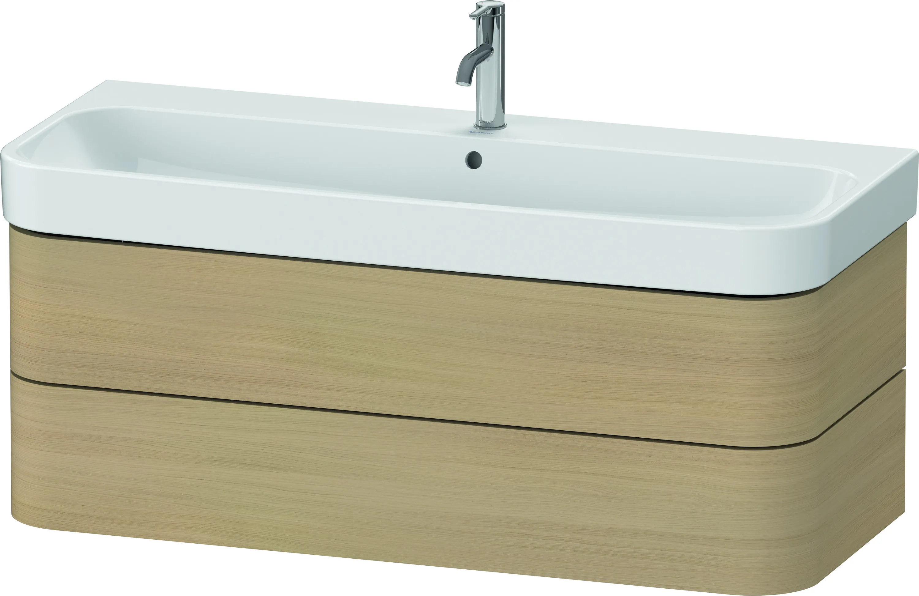Duravit Waschtischunterschrank wandhängend „Happy D.2 Plus“ 117,5 × 41,5 × 49 cm Mediterrane Eiche Duravit Waschtischunterschrank wandhängend „Happy D.2 Plus“ 117,5 × 41,5 × 49 cm Mediterrane Eiche
