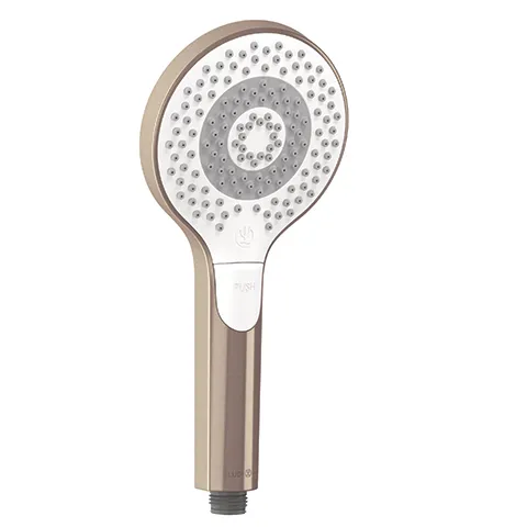 Kludi-DIVE Handbrause Dive X 3S Brushed Bronze - 15 l/min Durchfluss, 3 Strahlarten, Drucktastenumstellung Kludi-DIVE Handbrause Dive X 3S Brushed Bronze - 15 l/min Durchfluss, 3 Strahlarten, Drucktastenumstellung