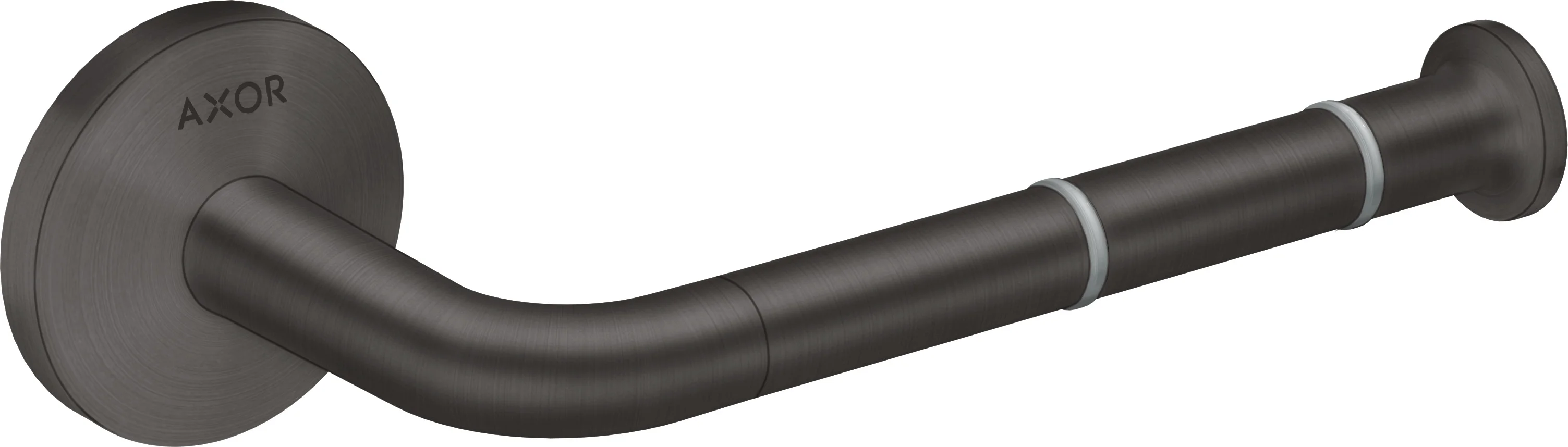 Hansgrohe AXOR Universal Circular Toilettenpapierhalter Brushed Black Chrome, Wandmontage, horizontal/vertikal, Metall, Bohrloch 6 mm, 35 mm Bohrabstand Hansgrohe AXOR Universal Circular Toilettenpapierhalter Brushed Black Chrome, Wandmontage, horizontal/vertikal, Metall, Bohrloch 6 mm, 35 mm Bohrabstand