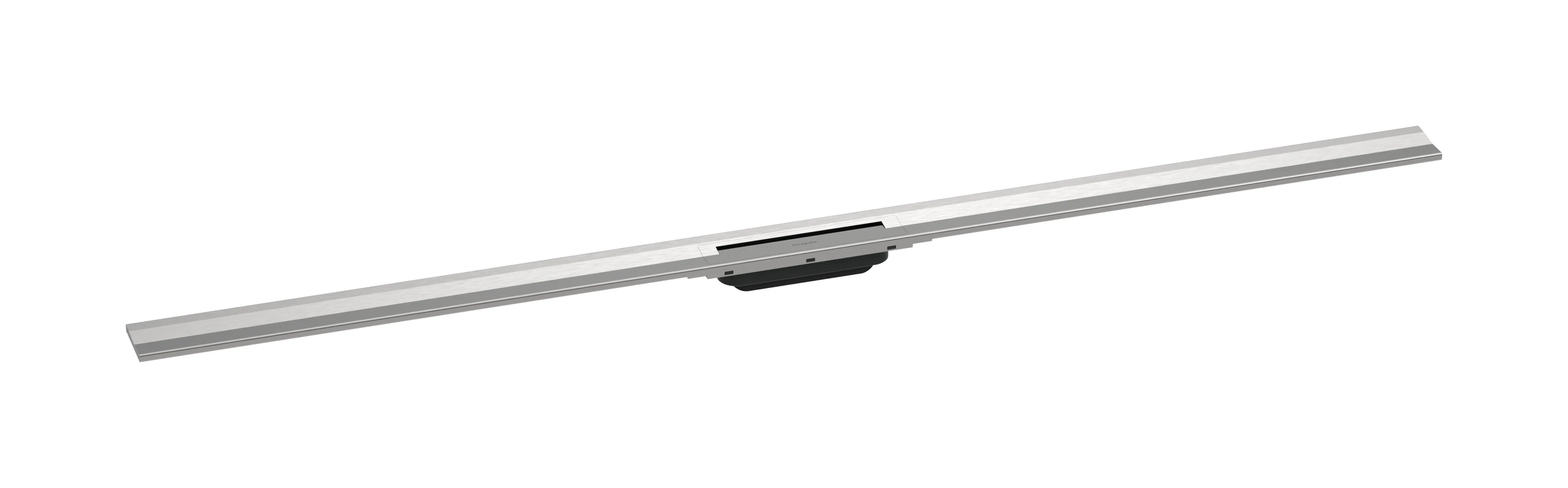 Hansgrohe RainDrain Flex Duschrinne Fertigset, Edelstahl V2A, 1600 mm kürzbar, wandangebunden, bis zu 60 l/min Ablaufleistung
