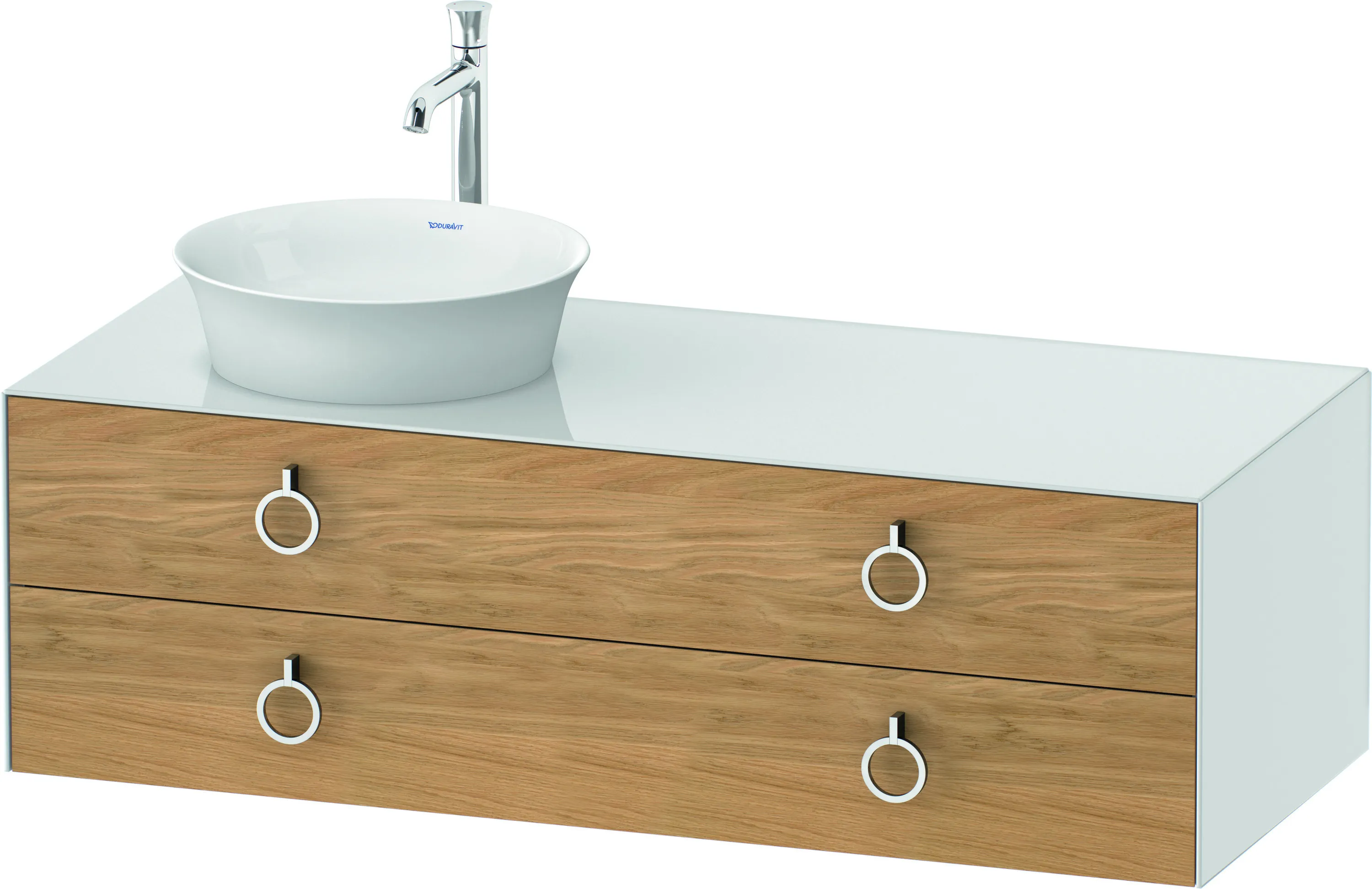 Duravit Waschtischunterschrank wandhängend „White Tulip“ 130 × 40,8 × 55 cm