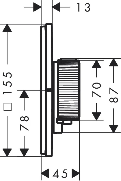 Hansgrohe AXOR ShowerSelect ID Thermostat Unterputz eckig, Chrom, 2 Verbraucher, flache Rosette, max. Durchfluss 22,1 l/min, min./max. Betriebsdruck 1/10 bar Hansgrohe AXOR ShowerSelect ID Thermostat Unterputz eckig, Chrom, 2 Verbraucher, flache Rosette, max. Durchfluss 22,1 l/min, min./max. Betriebsdruck 1/10 bar