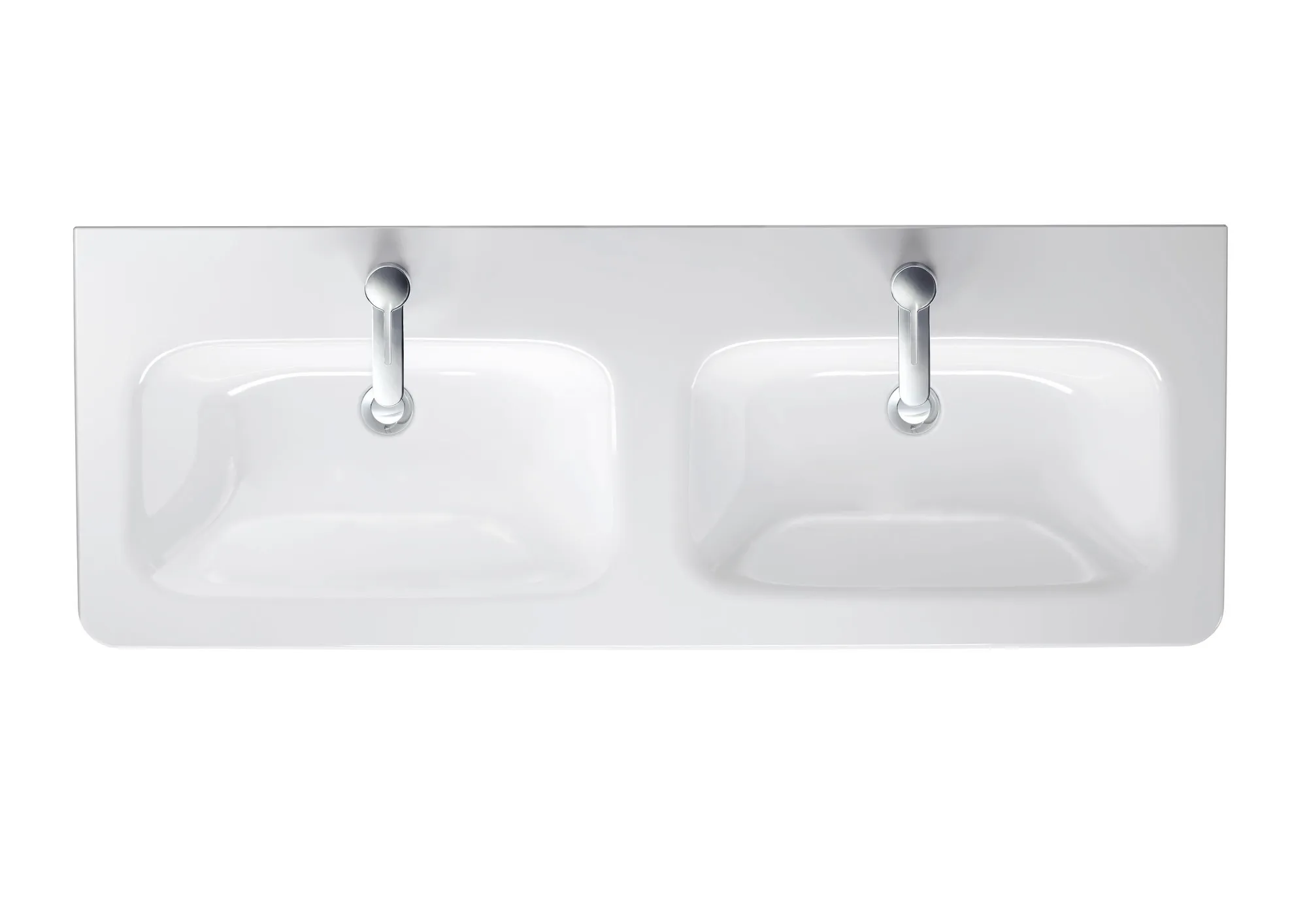 Wandwaschtisch „DuraStyle“, mit Überlauf, Hahnlochposition mittig Becken: links und rechts / Größe: 130 × 48 cm / Hahnlochbohrung: mit 1×1 Hahnlochbohrung / Hahnlochposition: mittig / Oberflächenveredelung: ohne Oberflächenveredelung / Überlauf: mit Überlauf Wandwaschtisch „DuraStyle“, mit Überlauf, Hahnlochposition mittig Becken: links und rechts / Größe: 130 × 48 cm / Hahnlochbohrung: mit 1×1 Hahnlochbohrung / Hahnlochposition: mittig / Oberflächenveredelung: ohne Oberflächenveredelung / Überlauf: mit Überlauf