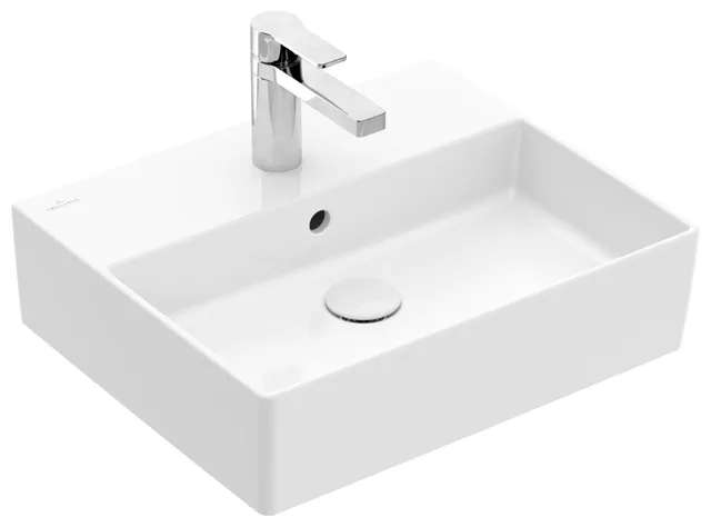 Villeroy & Boch Wandwaschtisch aus TitanCeram geschliffen „Memento 2.0“ 500 × 420 × 140 mm, mit Hahnlochbohrung, Hahnlochposition mittig in Weiß Alpin Villeroy & Boch Wandwaschtisch aus TitanCeram geschliffen „Memento 2.0“ 500 × 420 × 140 mm, mit Hahnlochbohrung, Hahnlochposition mittig in Weiß Alpin