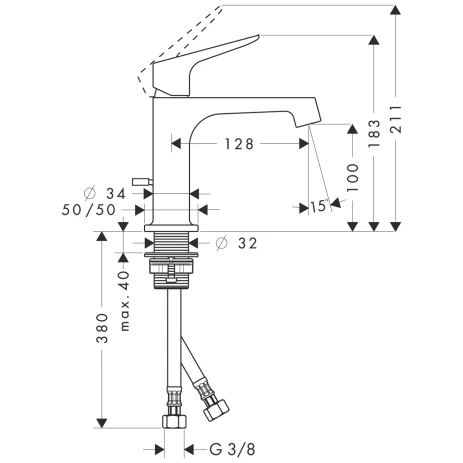 Waschtischmischer Axor Citterio M chrom