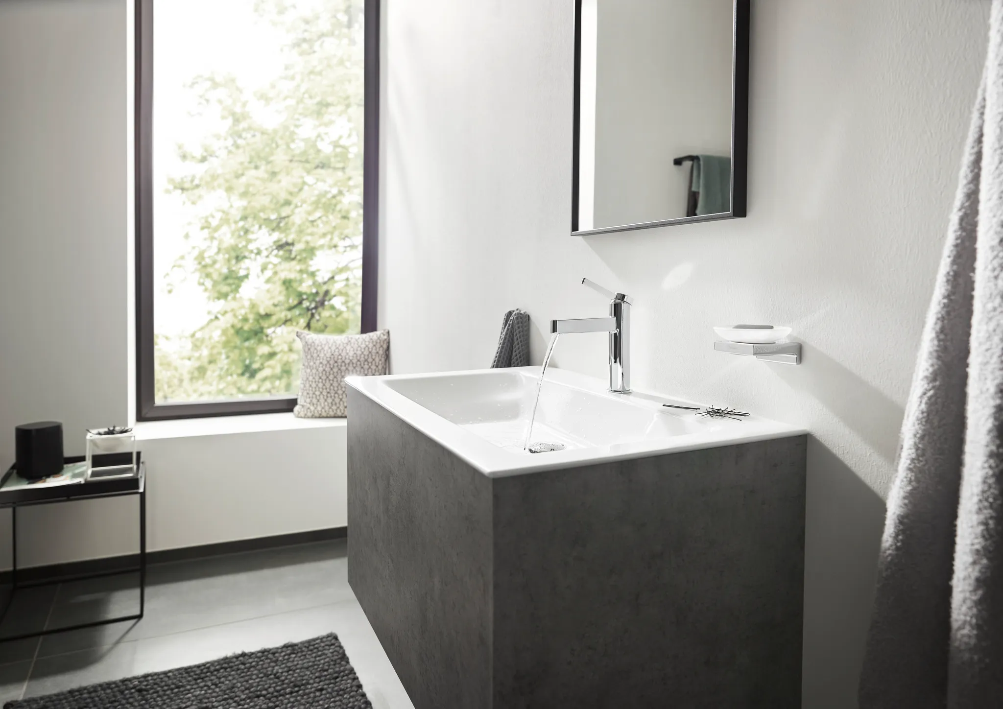 Waschtischmischer 110 Finoris mit Push-Open Ablaufgarnitur chrom Waschtischmischer 110 Finoris mit Push-Open Ablaufgarnitur chrom