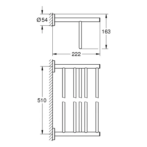 Grohe Bau Cosmopolitan Multi-Badetuchhalter 40462_1 chrom Grohe Bau Cosmopolitan Multi-Badetuchhalter 40462_1 chrom