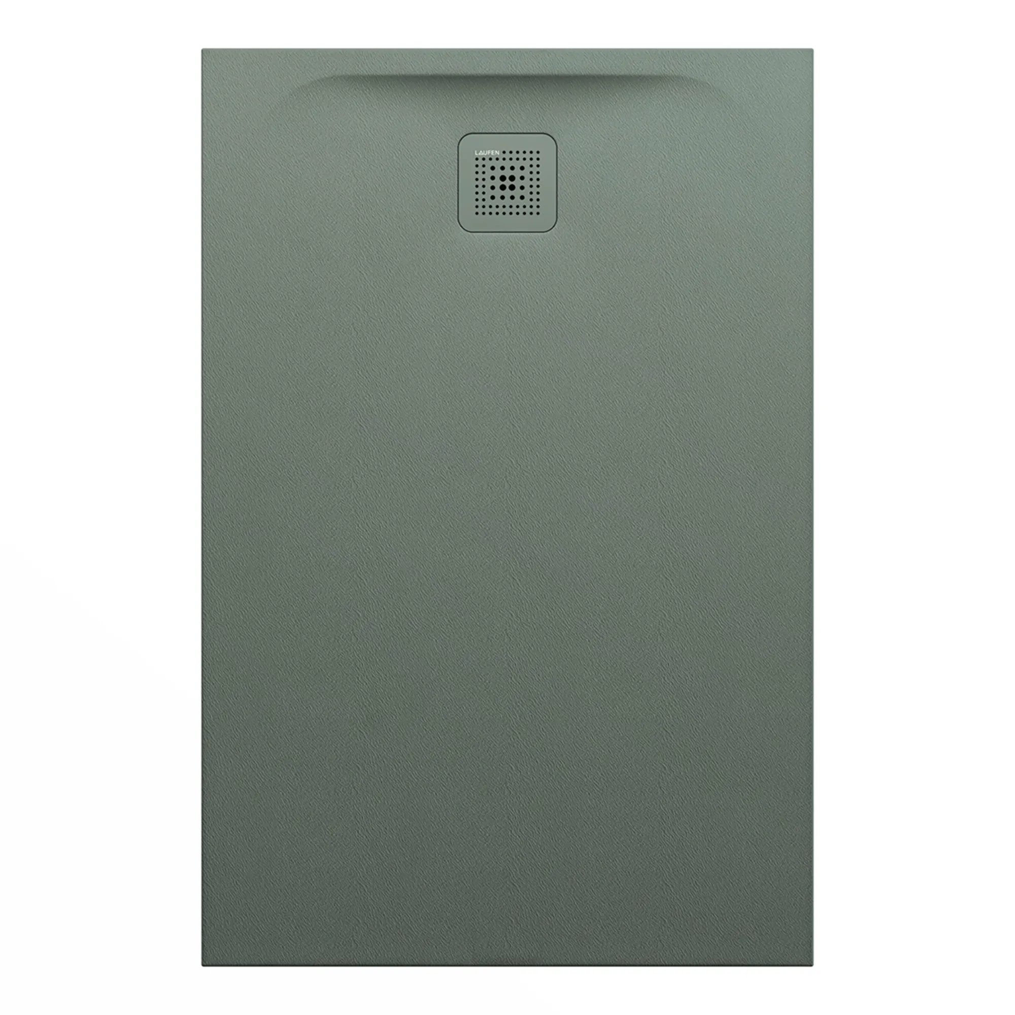 Laufen rechteck Duschwanne „Pro“ Ablauf kurze Seite 1200 × 800 mm ohne Oberflächenbeschichtung, ohne Oberflächenveredelung, in Betongrau