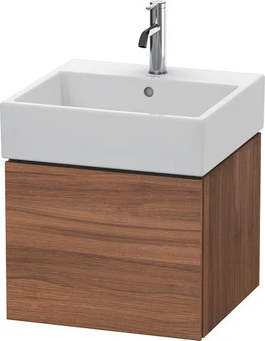 Duravit Waschtischunterschrank wandhängend „L-Cube“ 48,4 × 39,4 × 45,9 cm Nussbaum Natur