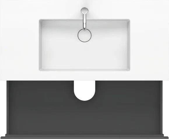 Duravit Möbelset c-shaped Set wandhängend wandhängend „L-Cube“ 100 × 50 × 48 cm Graphit Matt