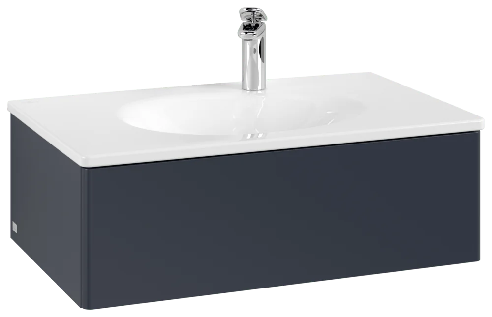 Villeroy & Boch Antao Waschbeckenunterschrank K01, 788x256x496 mm, Midnight Blue Matt Villeroy & Boch Antao Waschbeckenunterschrank K01, 788x256x496 mm, Midnight Blue Matt