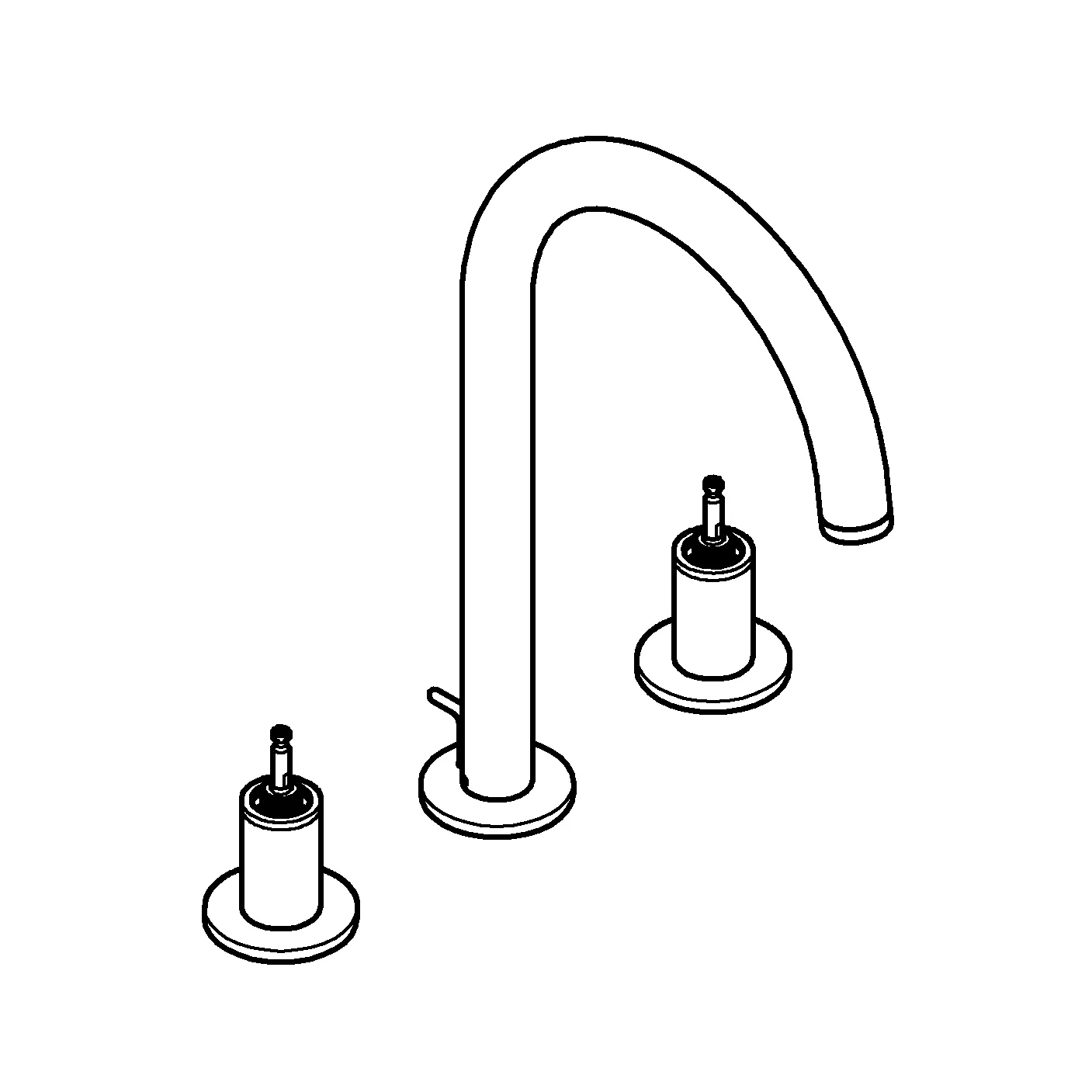 Grohe Atrio Private Collection 3-Loch Waschtischbatterie ½ L-Size hard graphite geb. Grohe Atrio Private Collection 3-Loch Waschtischbatterie ½ L-Size hard graphite geb.