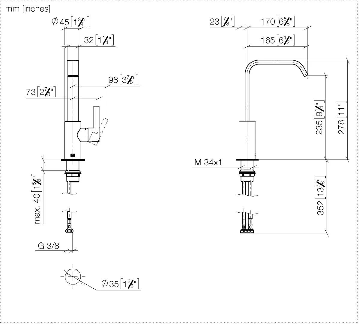 Waschtisch-Einhandbatterie mit hohem Auslauf ohne Ablaufgarnitur IMO Chrom 33526671 Waschtisch-Einhandbatterie mit hohem Auslauf ohne Ablaufgarnitur IMO Chrom 33526671