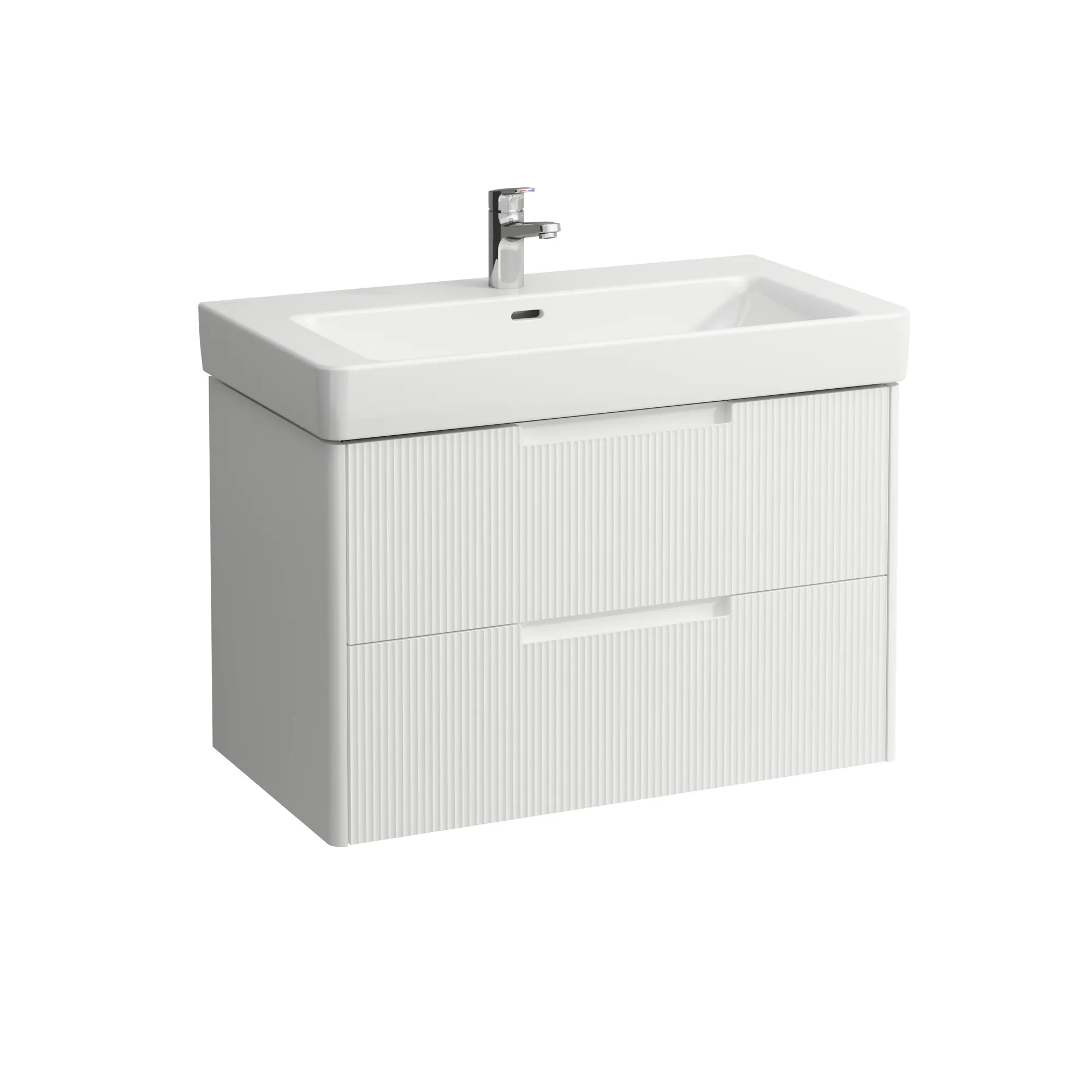 Laufen Waschtischunterbau JUNA für PRO S, 446x821x515, 2 Schubladen, Griffmulde, WT H813965, weiß matt Laufen Waschtischunterbau JUNA für PRO S, 446x821x515, 2 Schubladen, Griffmulde, WT H813965, weiß matt