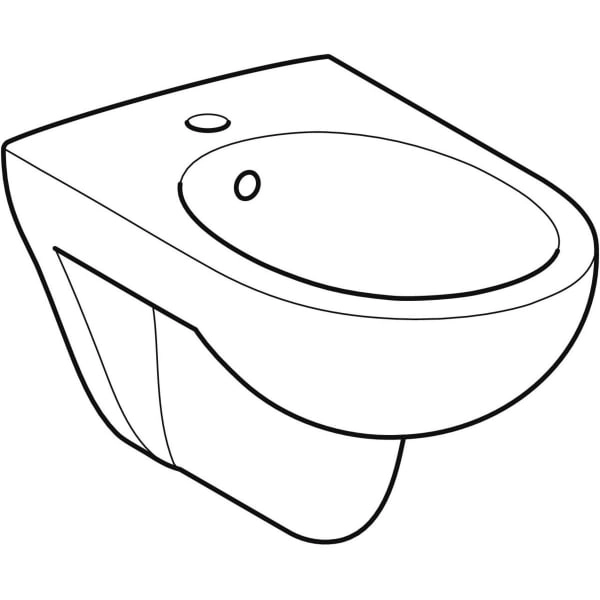 Wand-Bidet „Renova“, mit Überlauf